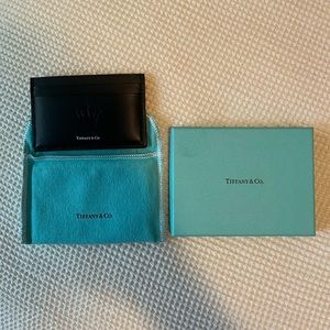 Tiffany smooth leather card case - brand new